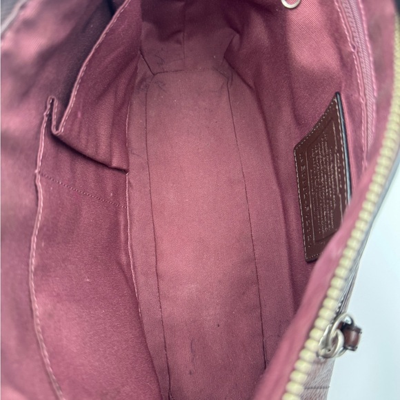 Auth Coach Y2K East West Pebbled Leather Soho Crossbody Handbag Brown F12321 - Picture 14 of 16